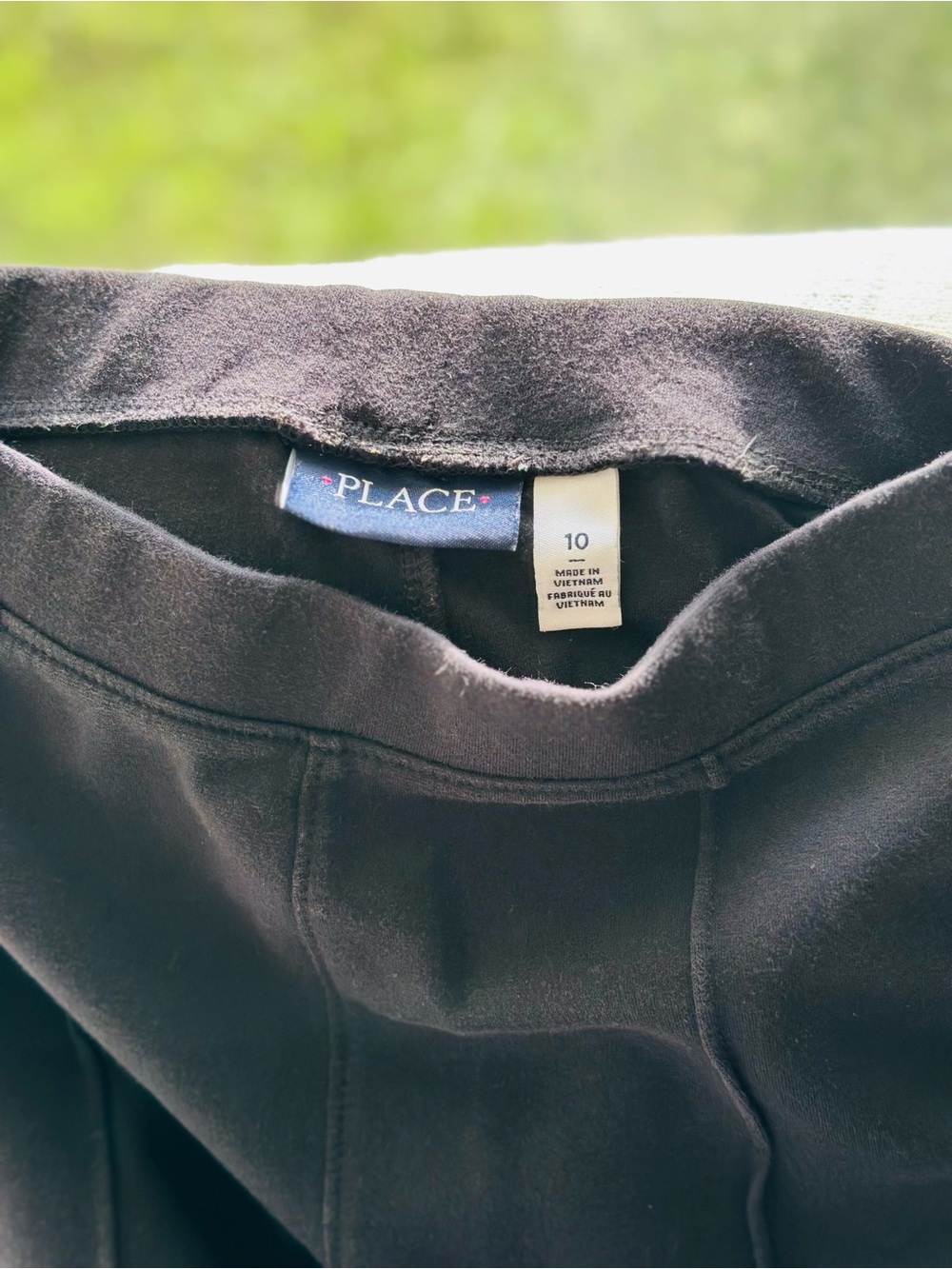 The Children’s Place Black Seam-Detail Girl’s Leggings - Youth Size 10, New - Picture 3 of 3